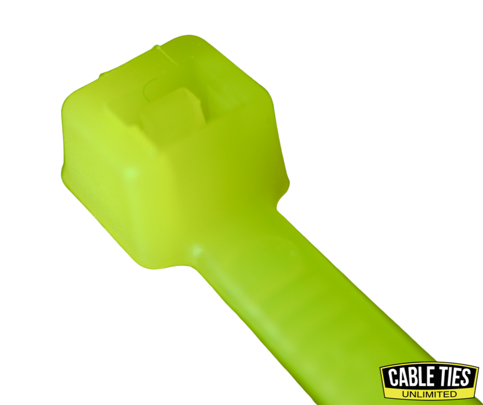 8" 40lb Florescent Green Cable Ties 100/bag Part # C8-40-Flor Green 2
