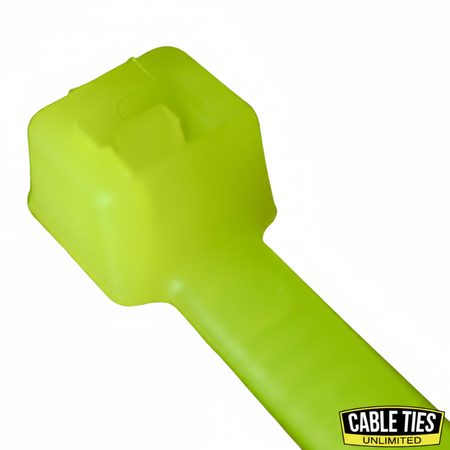 6" 40lb Florescent Green Cable Ties 100/bag Part # C6-40-Flor Green 1