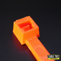8" 40lb Florescent Orange Cable Ties 100/bag Part # C8-40-Flor Orange 2