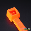 6" 40lb Florescent Orange Cable Ties 100/bag Part # C6-40-Flor Orange 1