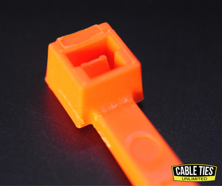 6" 40lb Florescent Orange Cable Ties 100/bag Part # C6-40-Flor Orange 1