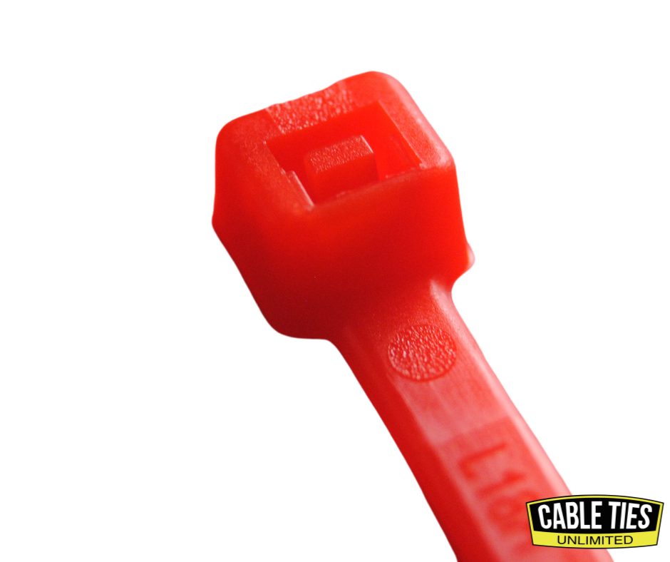 8" 50lb Red Cable Ties 100/bag Part # C8-50-Red 2