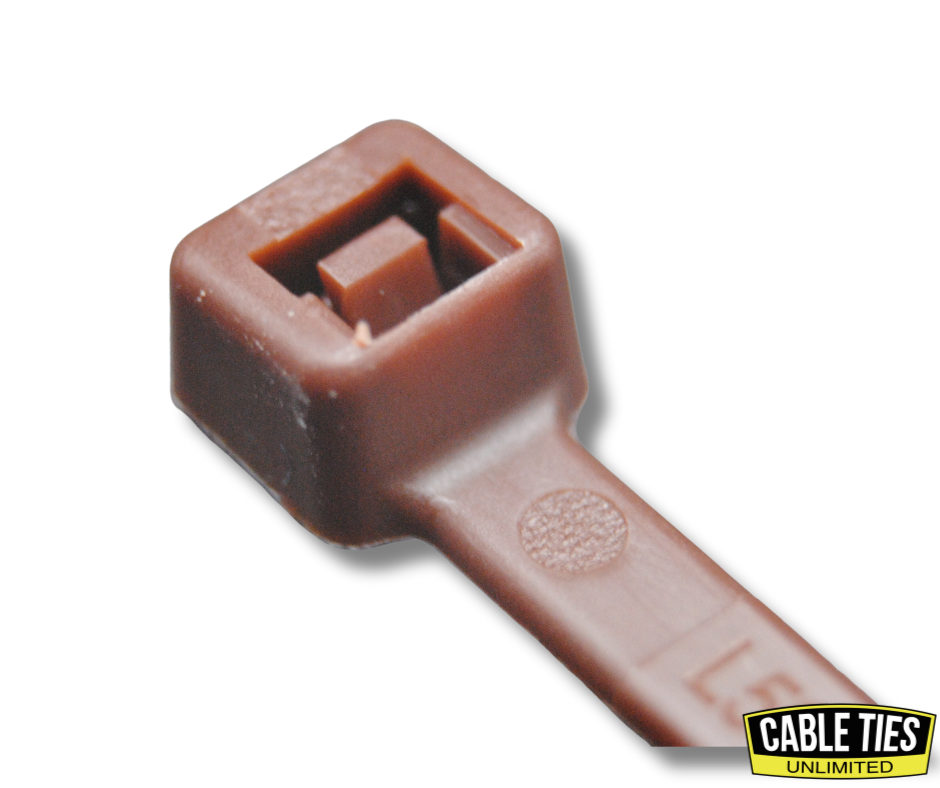 8" 50lb Brown Cable Ties 100/bag Part # C8-50-Brown 1