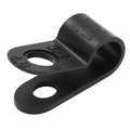 1/4" Black Light Duty Cable Clamp 3/8" wide, 100/bag, CC3-1/4-0C