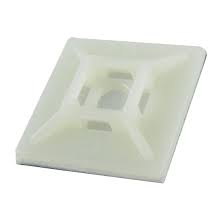 .75" Natural Adhesive Cable Tie Mounts 100/bag Part #CM75-9C