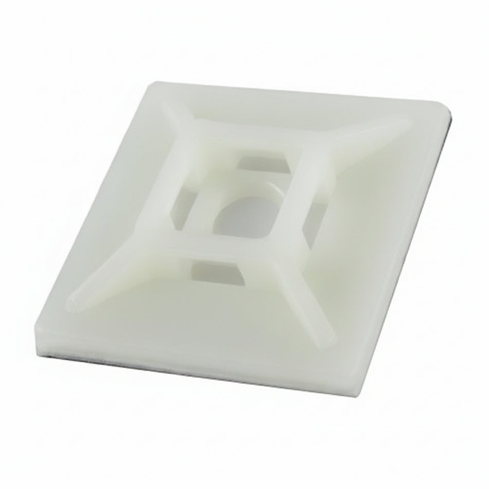 .75" Natural Adhesive Cable Tie Mounts 100/bag Part #CM75-9C
