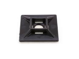 1" UV Black Adhesive Cable Tie Mounts 100/bag Part #CM100-0C