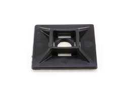 1" UV Black Adhesive Cable Tie Mounts 100/bag Part #CM100-0C