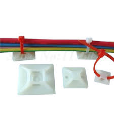 .75" Natural Adhesive Cable Tie Mounts 100/bag Part #CM75-9C