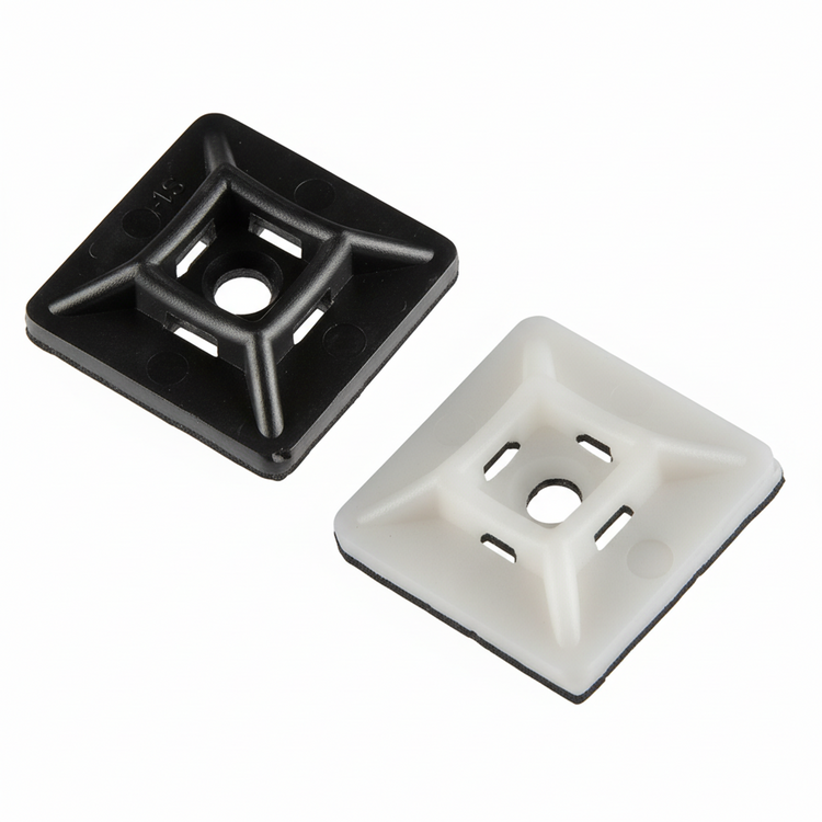 Adhesive Cable Tie Mounts | 4-Way Zip Tie Mounts - Cable Ties Unlimited