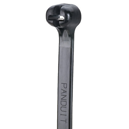 Panduit 6&quot; 40lb UV Black Weather Resistant Dome-Top Barb Ty Cable Ties 100/bag Part #BT1.5I-C0