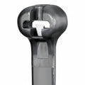 Panduit 8" 18lb UV Black Weather Resistant Dome-Top Barb Ty Cable Ties100/bag Part #BT2M-C0