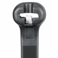 Panduit 14" 40lb UV Black Weather Resistant Dome-Top Barb Ty Cable Ties 100/bag Part #BT4I-C0