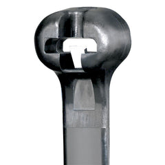 Panduit 8" 40lb UV Black Weather Resistant Dome-Top Barb Ty Cable Ties 1000/bag Part #BT2I-M0