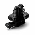 HellermannTyton 151-01286 Connector Clip w/Oval Fir Tree, 0.51 - 6.75 mm Panel Thickness, Hole Dia. 6.2–13.0mm, PA66HIRHS, Black, 4000/ctn