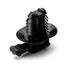 HellermannTyton 151-01286 Connector Clip w/Oval Fir Tree, 0.51 - 6.75 mm Panel Thickness, Hole Dia. 6.2–13.0mm, PA66HIRHS, Black, 4000/ctn