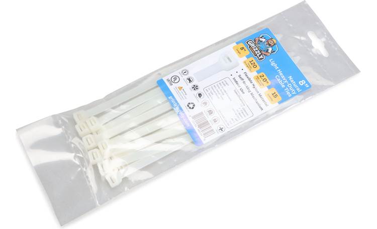 8" 120lb Natural Cable Tie 15/bag