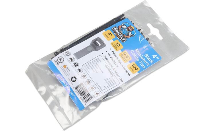 4" 18lb BlackUV Cable Tie 100/bag