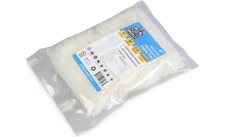 4" 18lb Natural Cable Tie 1000/bag