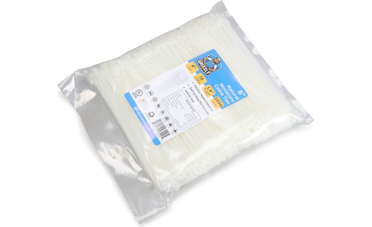 6" 18lb Natural Cable Tie 1000/bag