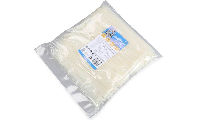 8" 18lb Natural Cable Tie 1000/bag
