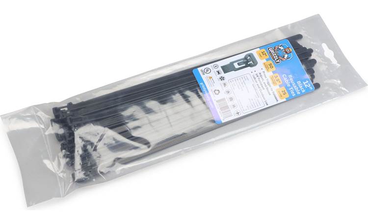 12" 50lb BlackUV Releasable Cable Tie 25/bag