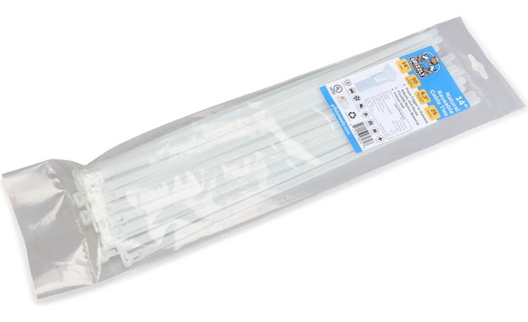 14" 50lb Natural Releasable Cable Tie 25/bag