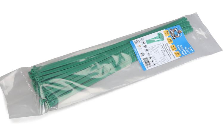 14" 50lb Green Releasable Cable Tie 25/bag