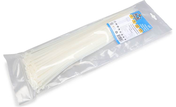 14" 50lb Natural Cable Tie 100/bag