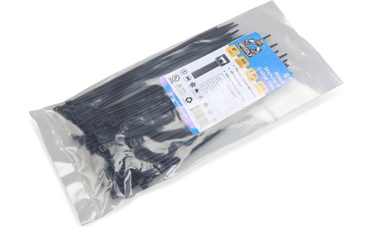 8" 50lb BlackUV Cable Tie 100/bag