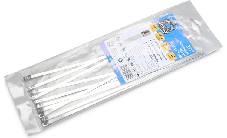 10" 150lb Stainless Steel Cable Tie 10/bag