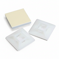 1" Natural 4-Way Adhesive Cable Mounts 25/bag