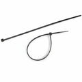 8" 18lb Black Cable Tie 1000/bag