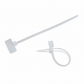 4" 18lb Marker ID Flag Cable Tie Natural 100/bag