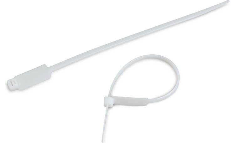 8" 50lb Verticle Marker ID Flag Cable Tie Natural 100/bag