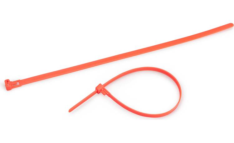 12" 50lb Flo Orange Releasable Cable Tie 25/bag