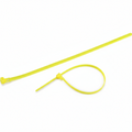 12" 50lb Flo Yellow Releasable Cable Tie 25/bag