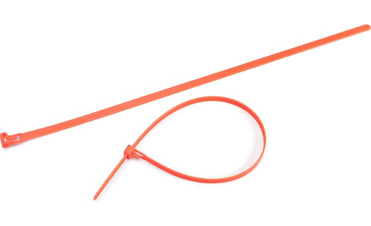 14" 50lb Flo Orange Releasable Cable Tie 25/bag