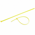 14" 50lb Flo Yellow Releasable Cable Tie 25/bag