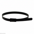 10" 300lb - Black Polyester Coated 316 Stainless Steel Cable Ties Part #SSPCoated10-HD 100/bag