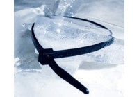 7.6" 50lb UV Black Cold Weather Frosty Cable Ties 100/bag Part # FT75-50-0C