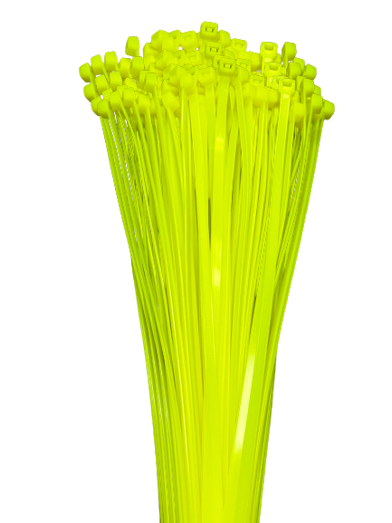 4" 18lb Florescent Green Cable Ties 100/bag Part # C4-18-Flor Green 3