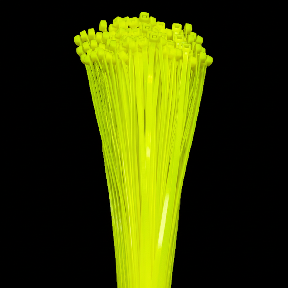 4" 18lb Florescent Green Cable Ties 100/bag Part # C4-18-Flor Green 3