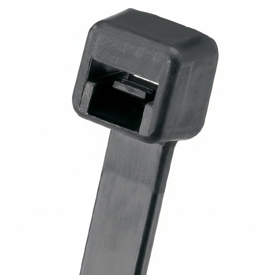 Panduit 7" 50lb Black UV Weather Resistant Pan-Ty® Locking Cable Ties 100/bag Part #PLT2S-C0