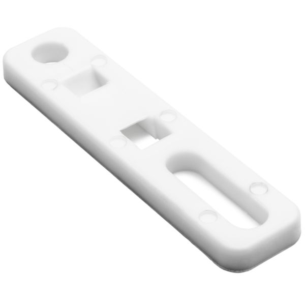 HellermannTyton CTAP210C2 Cable Tie Anchor Mount, .20 x.70" Hole Dia, .20" Max Tie Width, PA66, White, 100/pkg