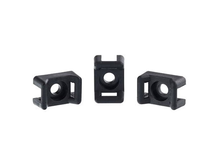 Saddle Mount #8 Screw Black 100/bag