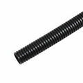 HellermannTyton CTN140 Convoluted Tubing, Slit, .25" Dia, PA6, Black with Gray Stripe, 28,000 ft/carton