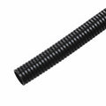 HellermannTyton CTN140STD Convoluted Tubing, Slit, .25" Dia, PA6, Black with Gray Stripe, 3200 ft/carton