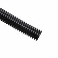 HellermannTyton CTN380 Convoluted Tubing, Slit, .38" Dia, PA6, Black with Gray Stripe, 15000ft/carton