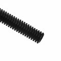 HellermannTyton CTP10STD Convoluted Tubing, Slit, 1" Dia, PE, Black, 300 ft/pkg